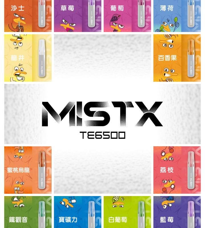 MISTX 鴨嘴獸 一次性電子煙 6500口｜人氣拋棄式小煙